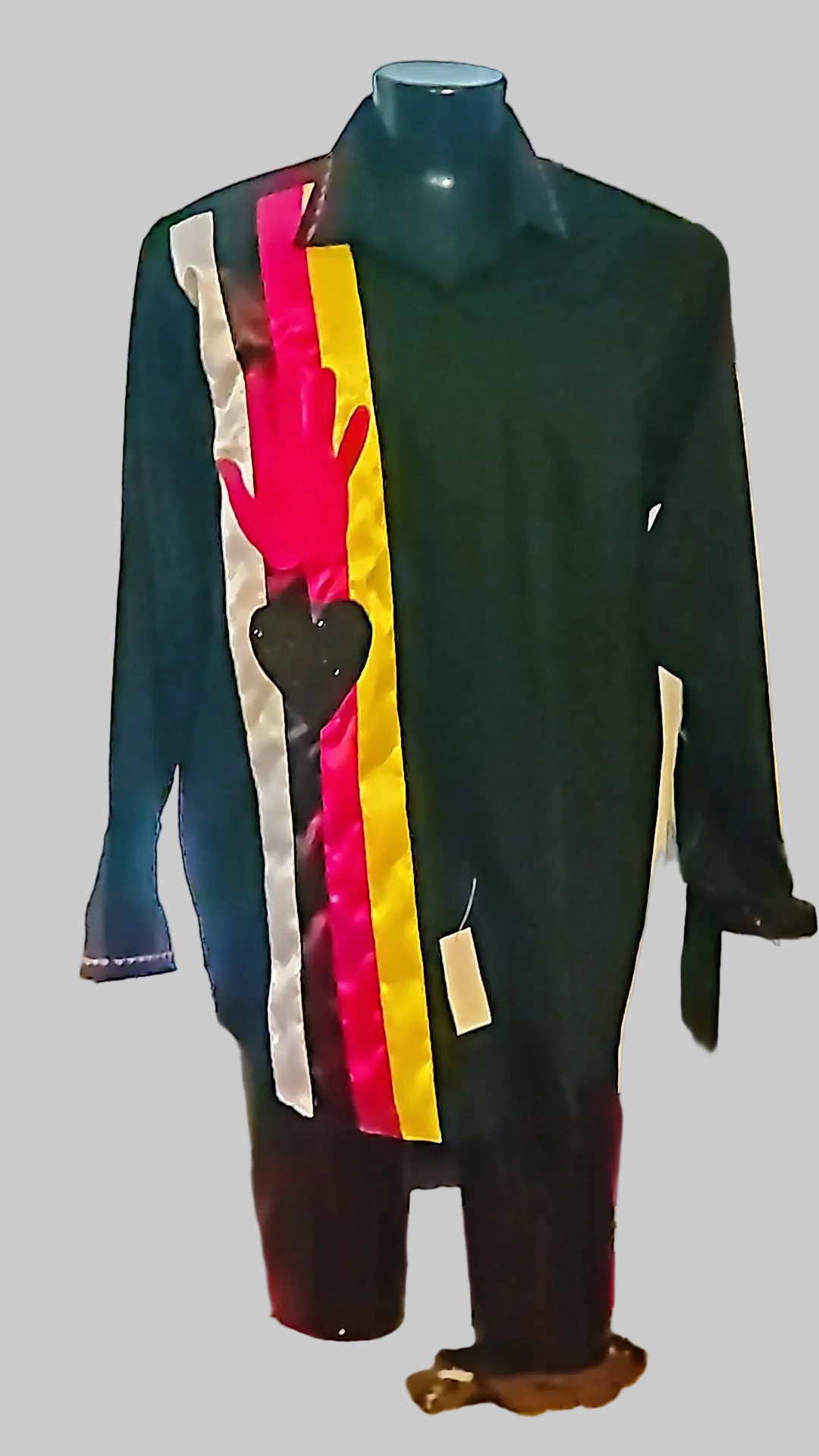 MMIW awareness Button Down Ribbon shirt with applique