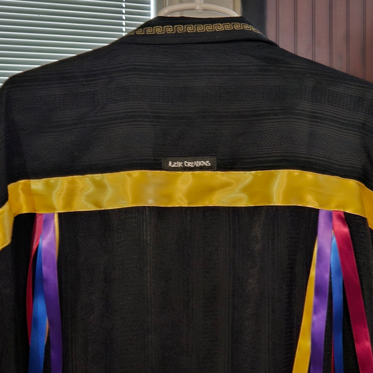 Button Down Native American Made Ribbon Shirt