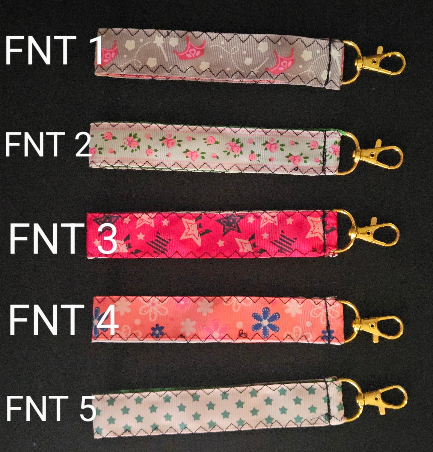 Handmade keychain wristlet-quilted