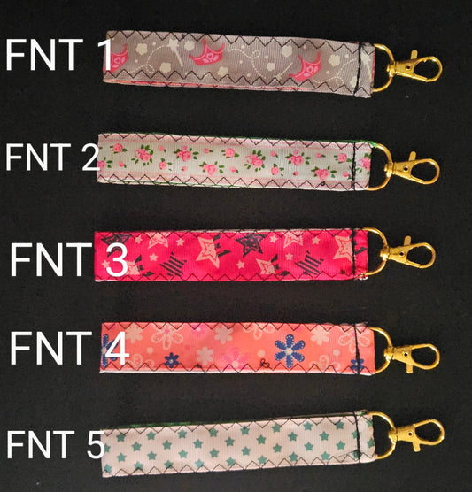 Handmade keychain wristlet-quilted