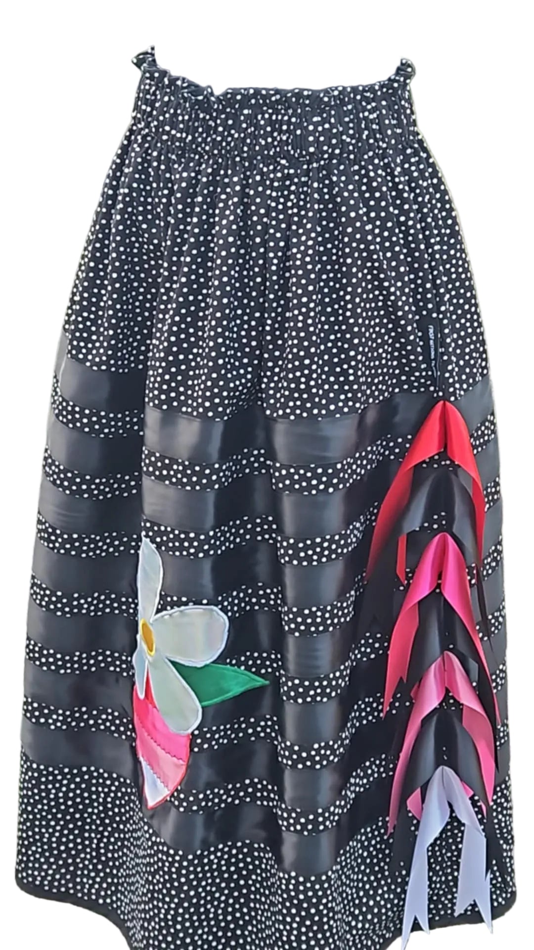 Ribbon skirt with pockets