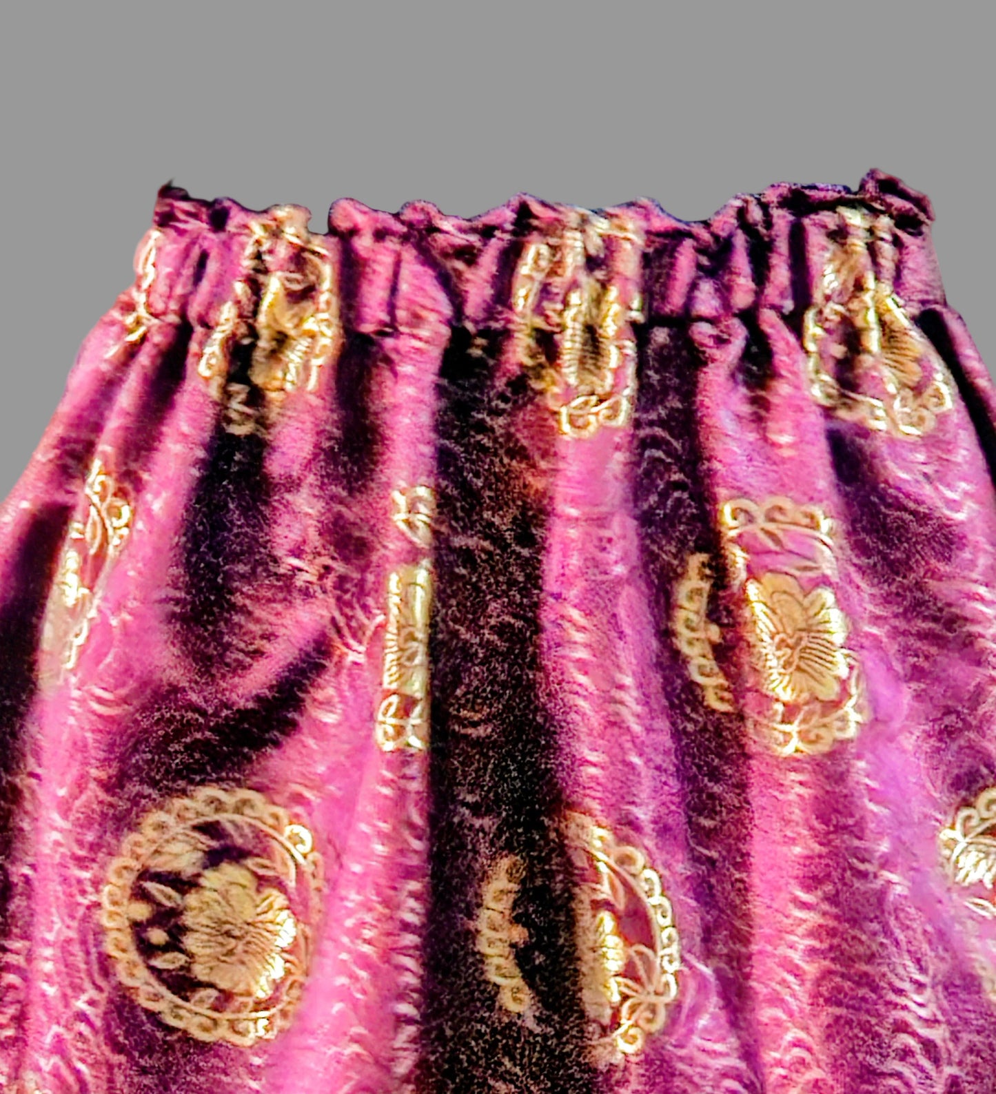 Gold on Gold Ribbon skirt with pockets