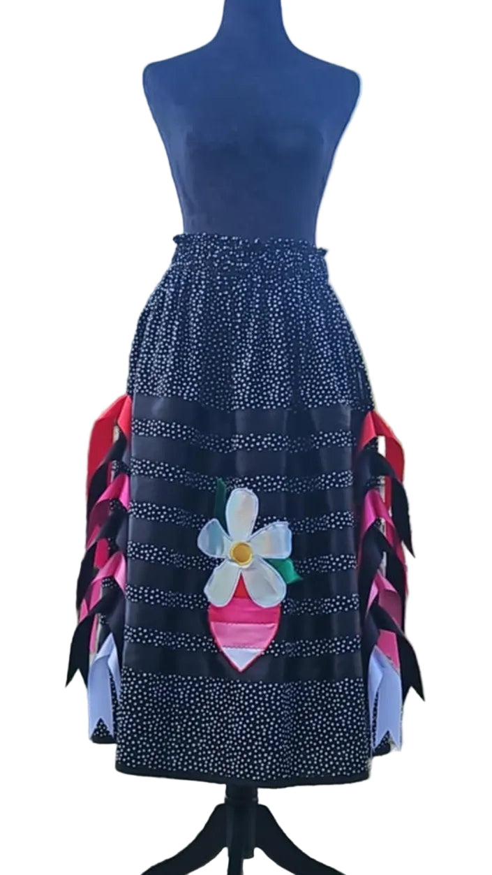 Ribbon skirt with pockets
