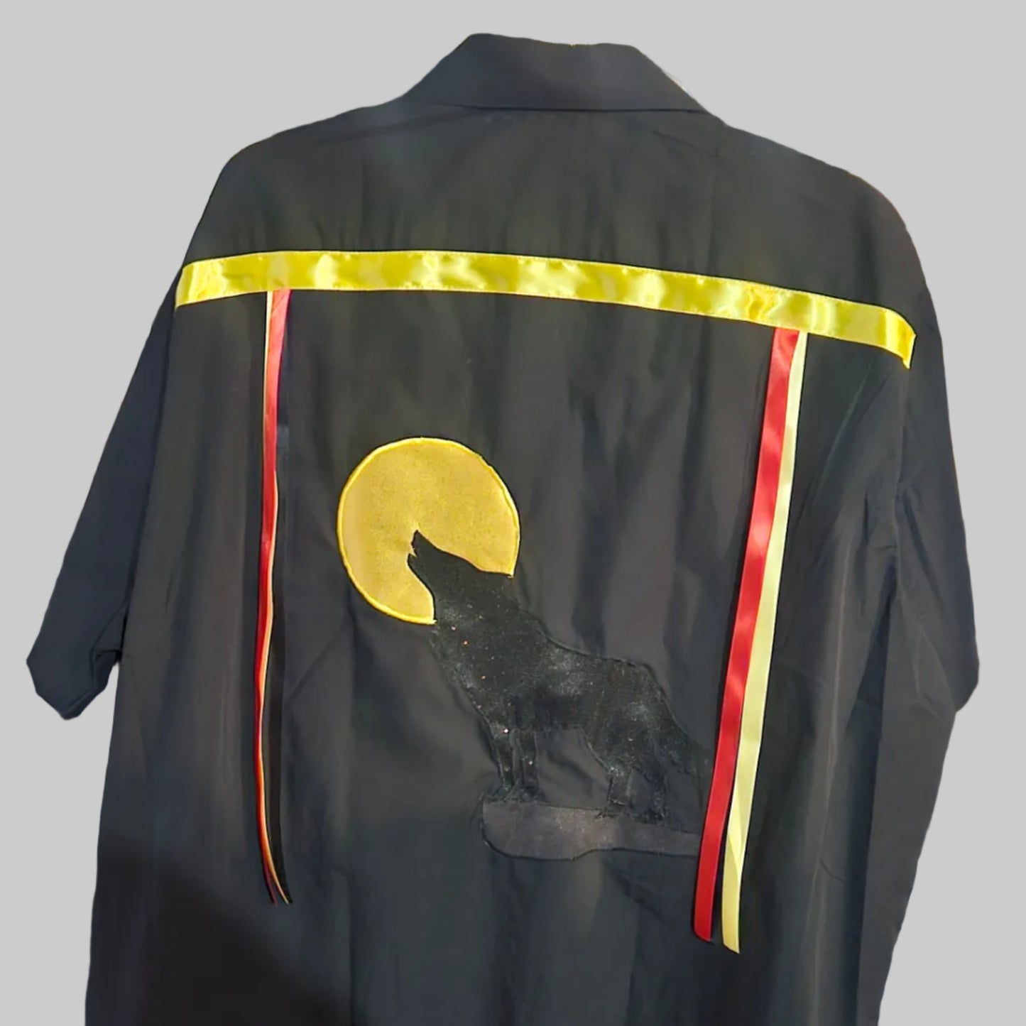 Button Down Native American made Ribbon shirt