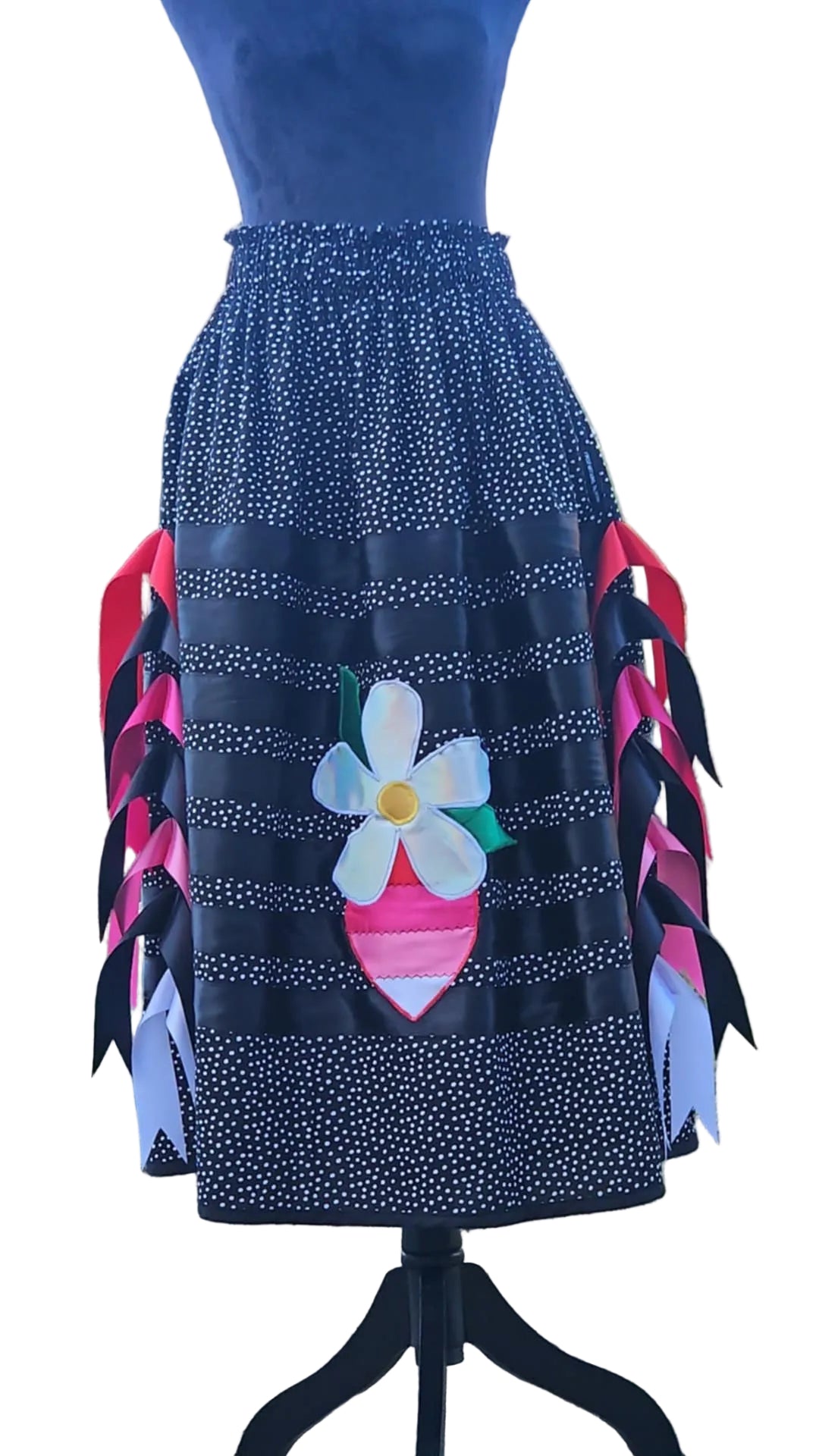Ribbon skirt with pockets