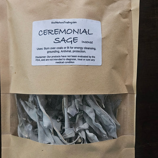 CEREMONIAL WHITE SAGE LOOSE LEAF CLUSTERS